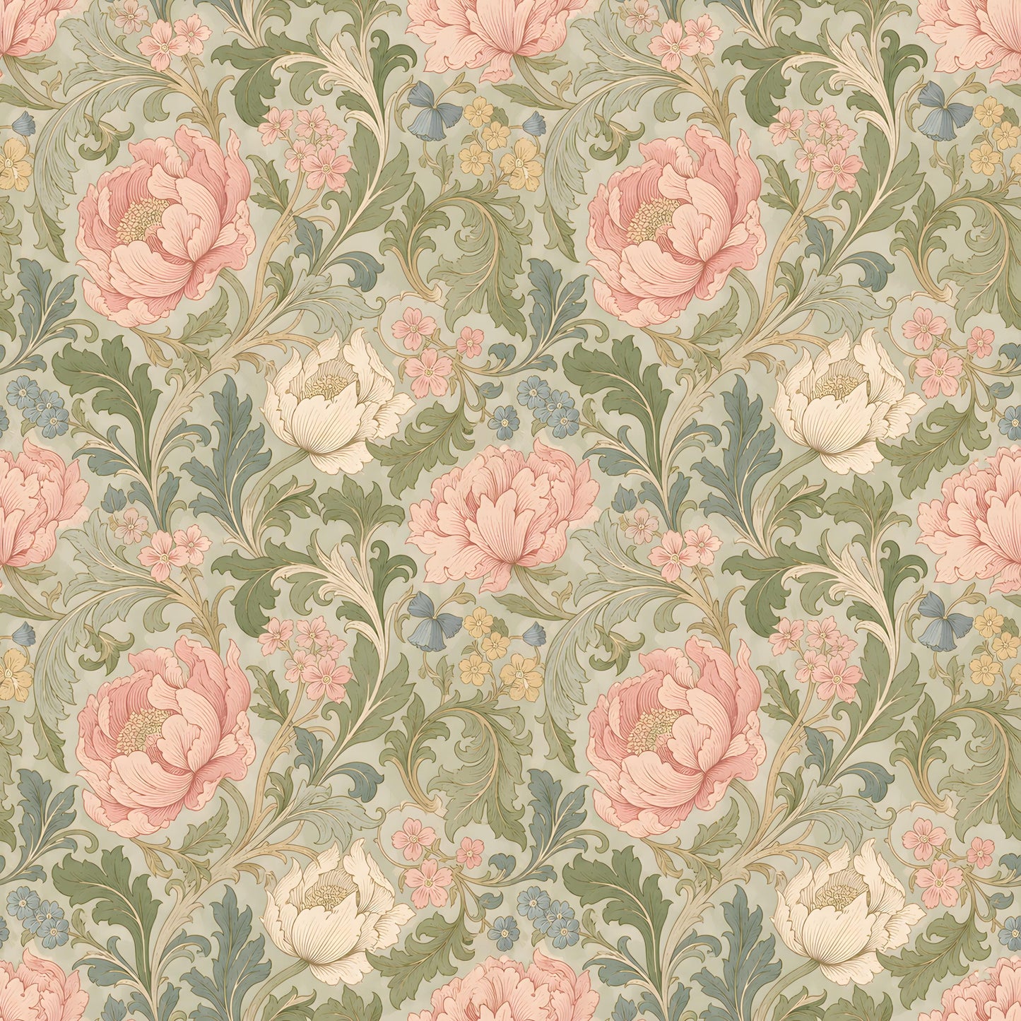 Pink Peony Floral Fabric - Shop now at American Fabric Prints