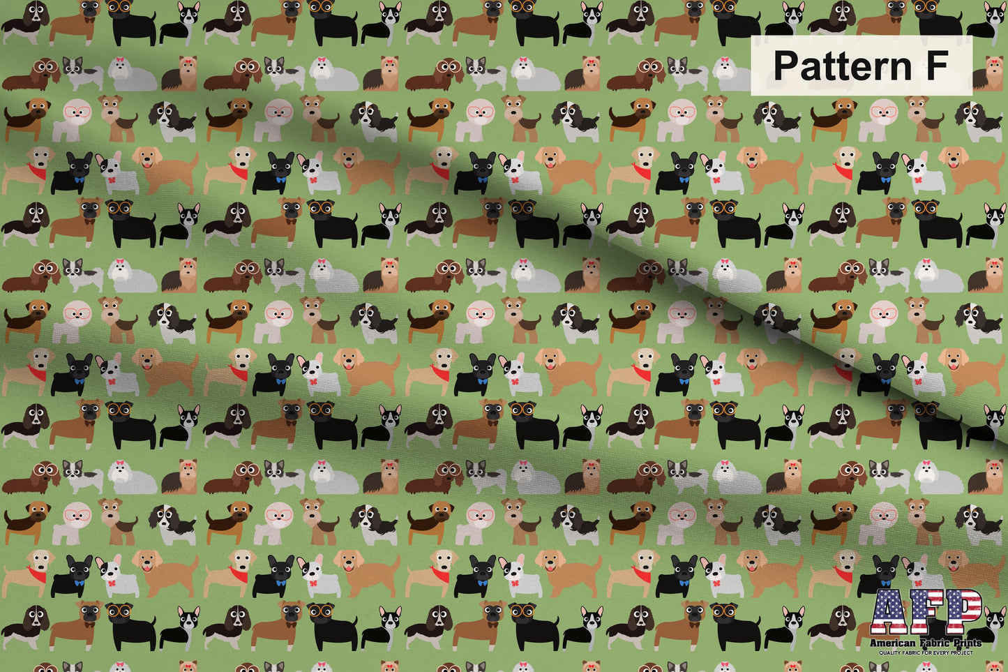 Cute Dog 2 Fabric Bundle Set - Shop now at American Fabric Prints