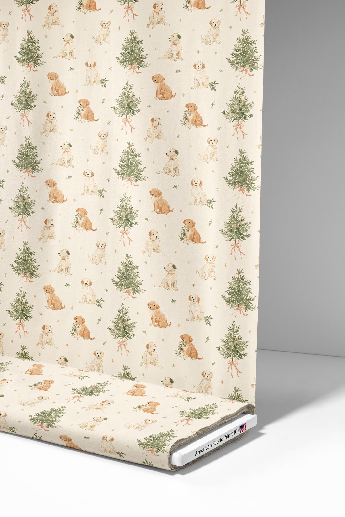 A Dogs Christmas Fabric - Shop now at American Fabric Prints