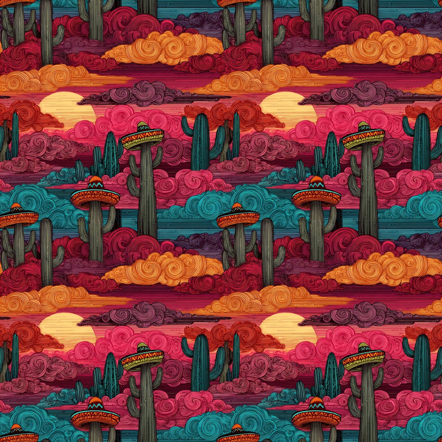 Sombrero Cactus Fabric - Shop now at American Fabric Prints