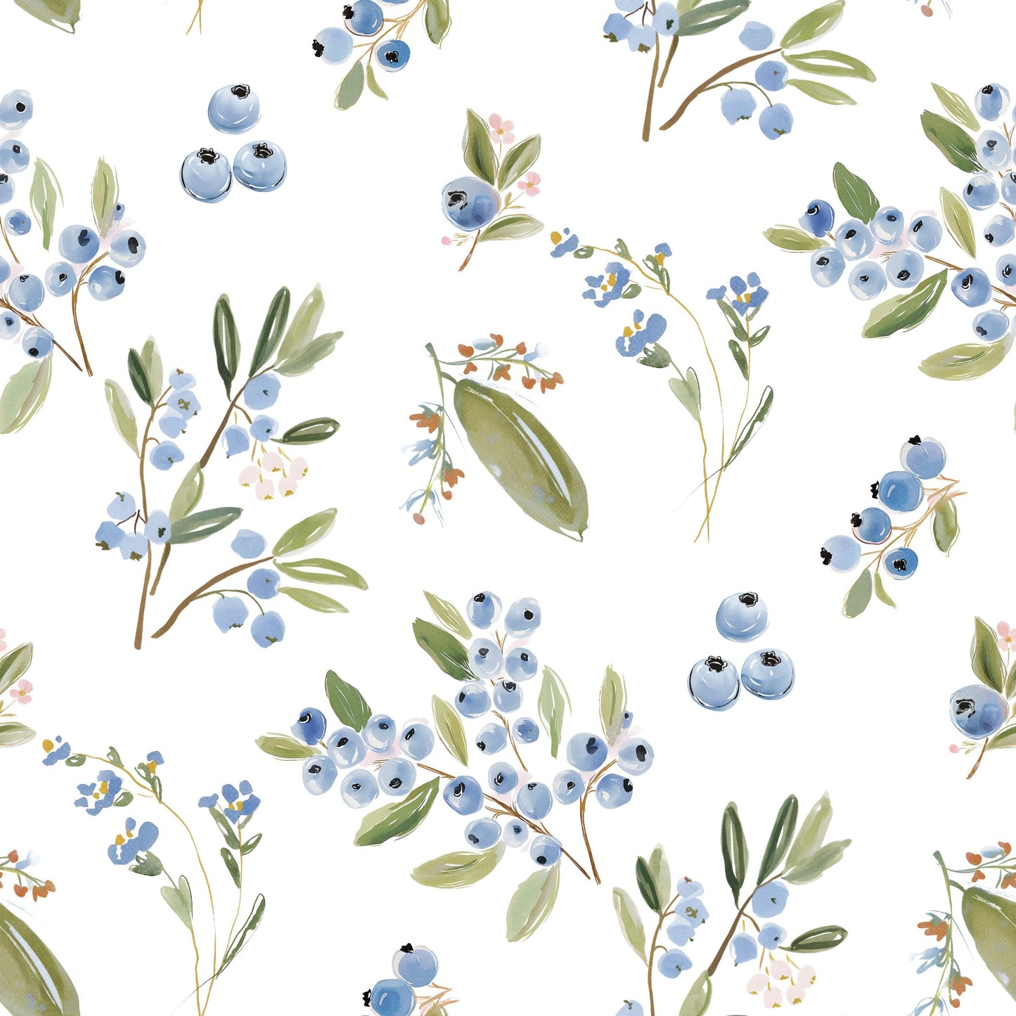 Petite Blueberry 2 Fabric - Shop now at American Fabric Prints