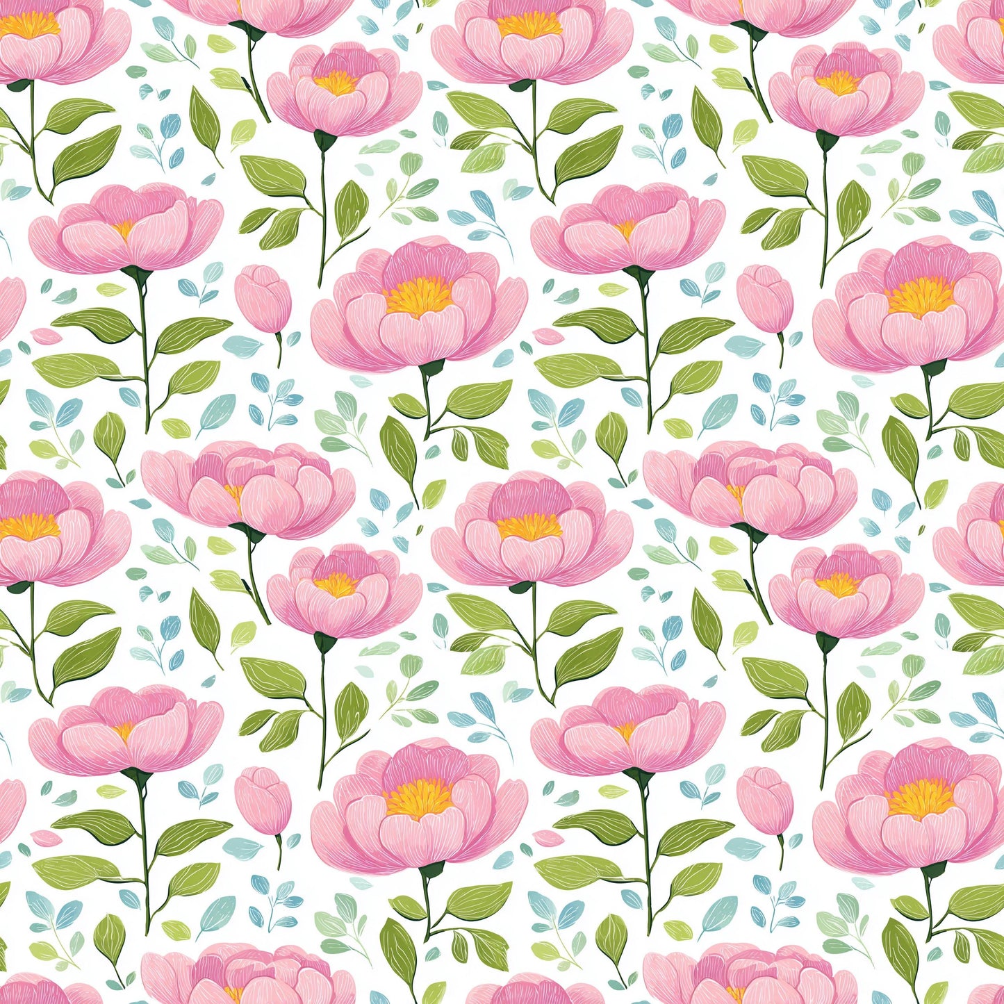 Boho Floral Fabric - Shop now at American Fabric Prints
