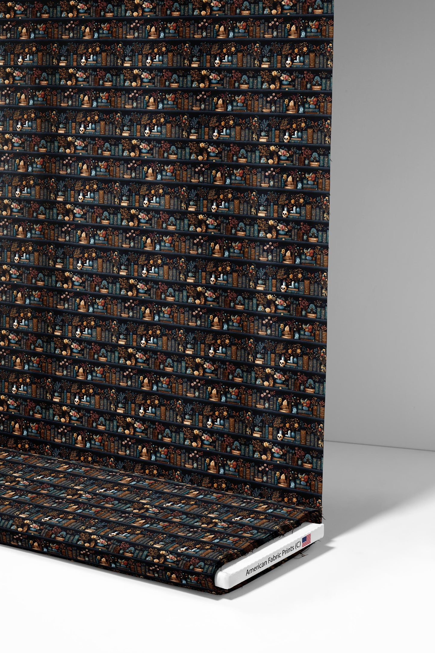 Dark Books Fabric - Shop now at American Fabric Prints