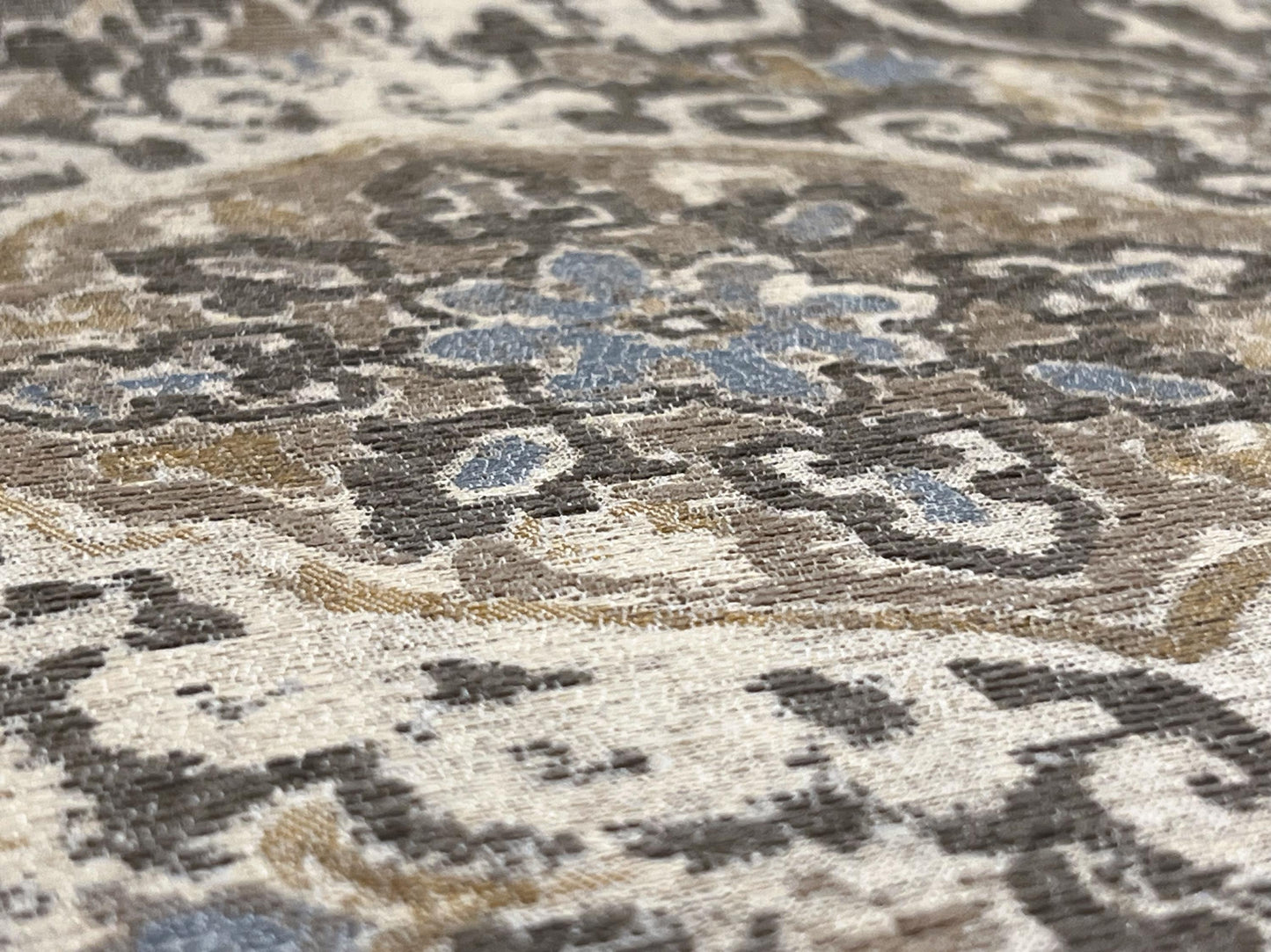 Medallion Pattern Chenille Fabric, Midwest Modern Woven Fabric, Luxury Fabric, Premium Upholstery Fabric, Fabric for Upholstery