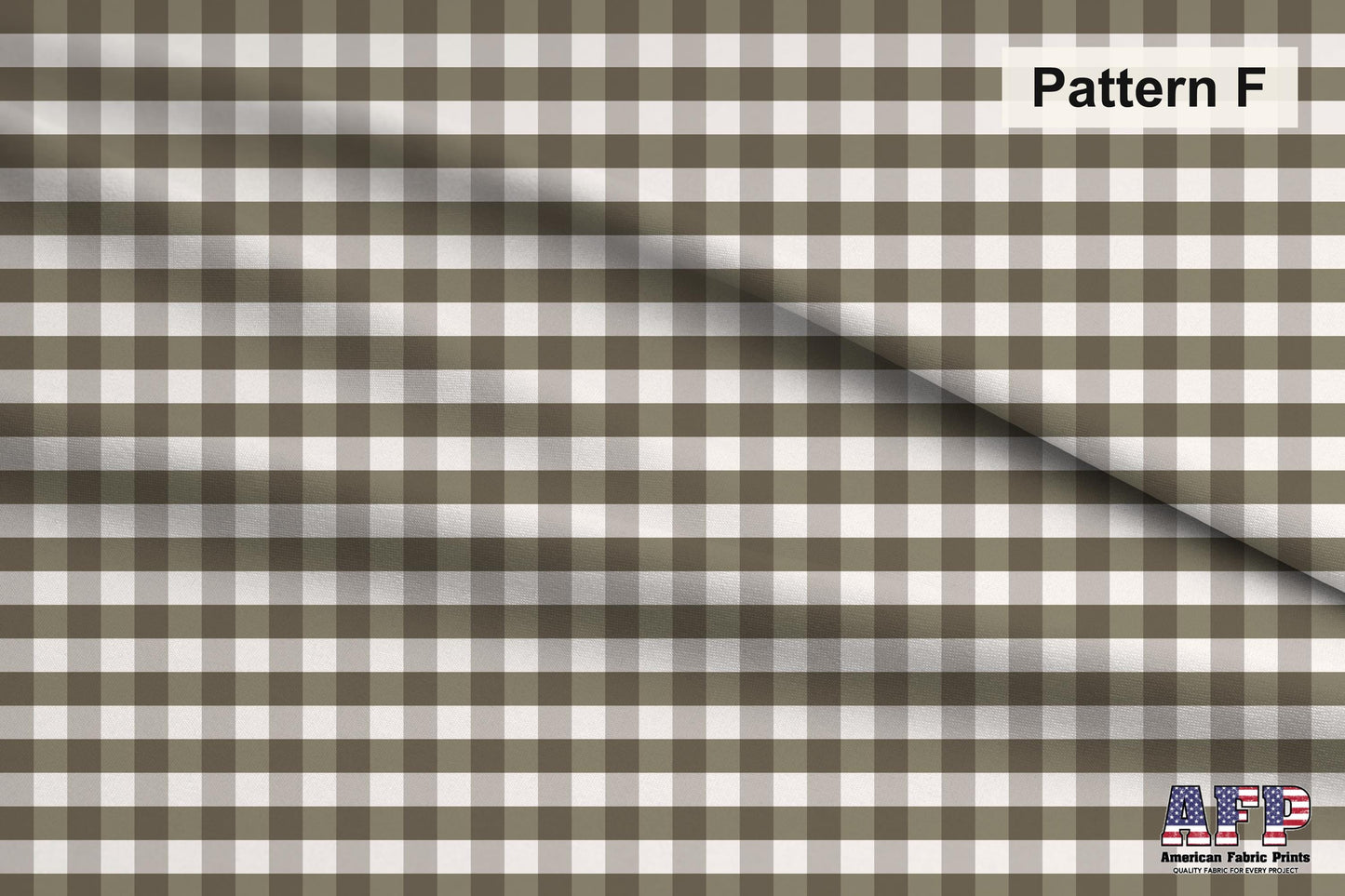 Neutral Gingham Fabrics. Pattern F. Shop now at American Fabric Prints.
