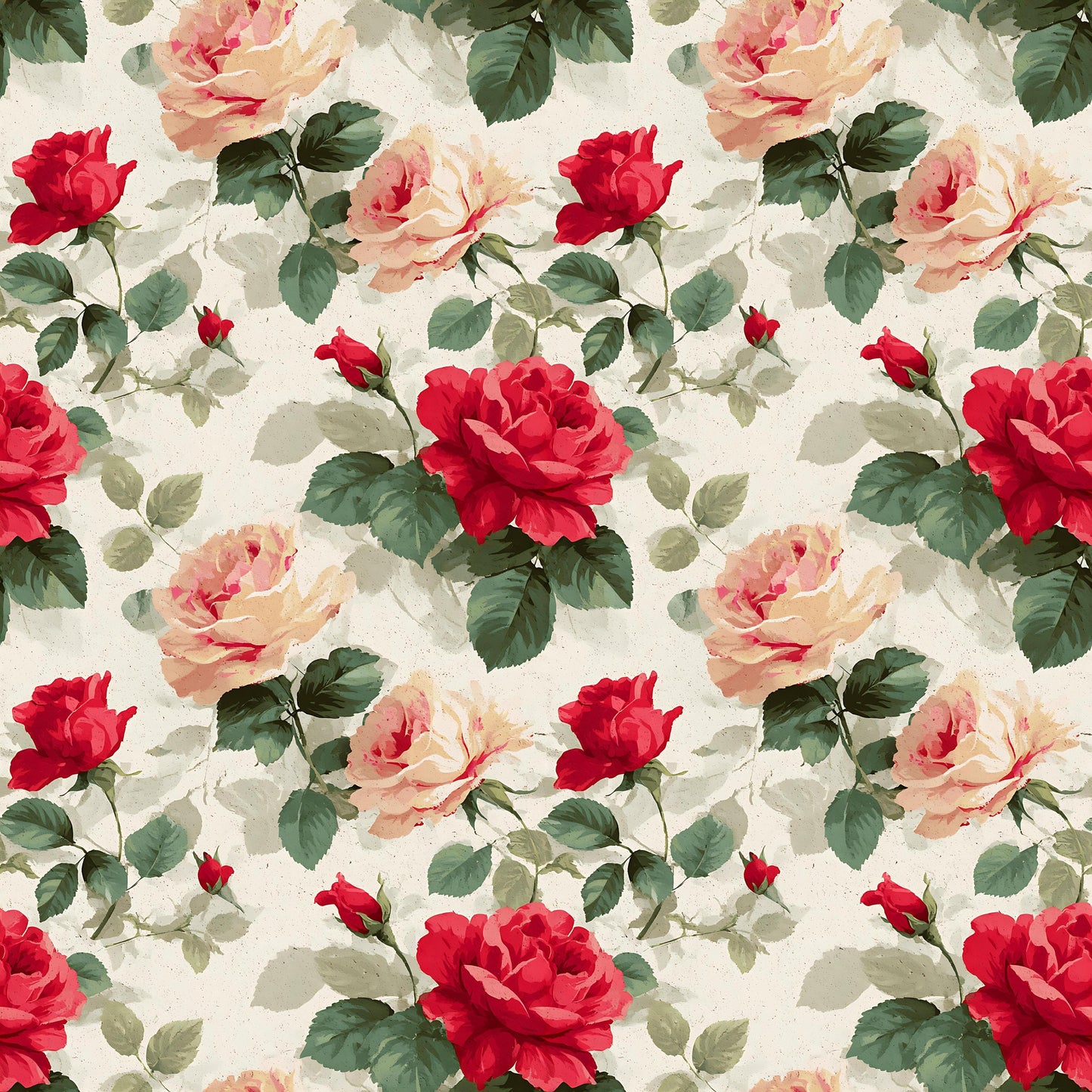 Red Floral Fabric - Shop now at American Fabric Prints