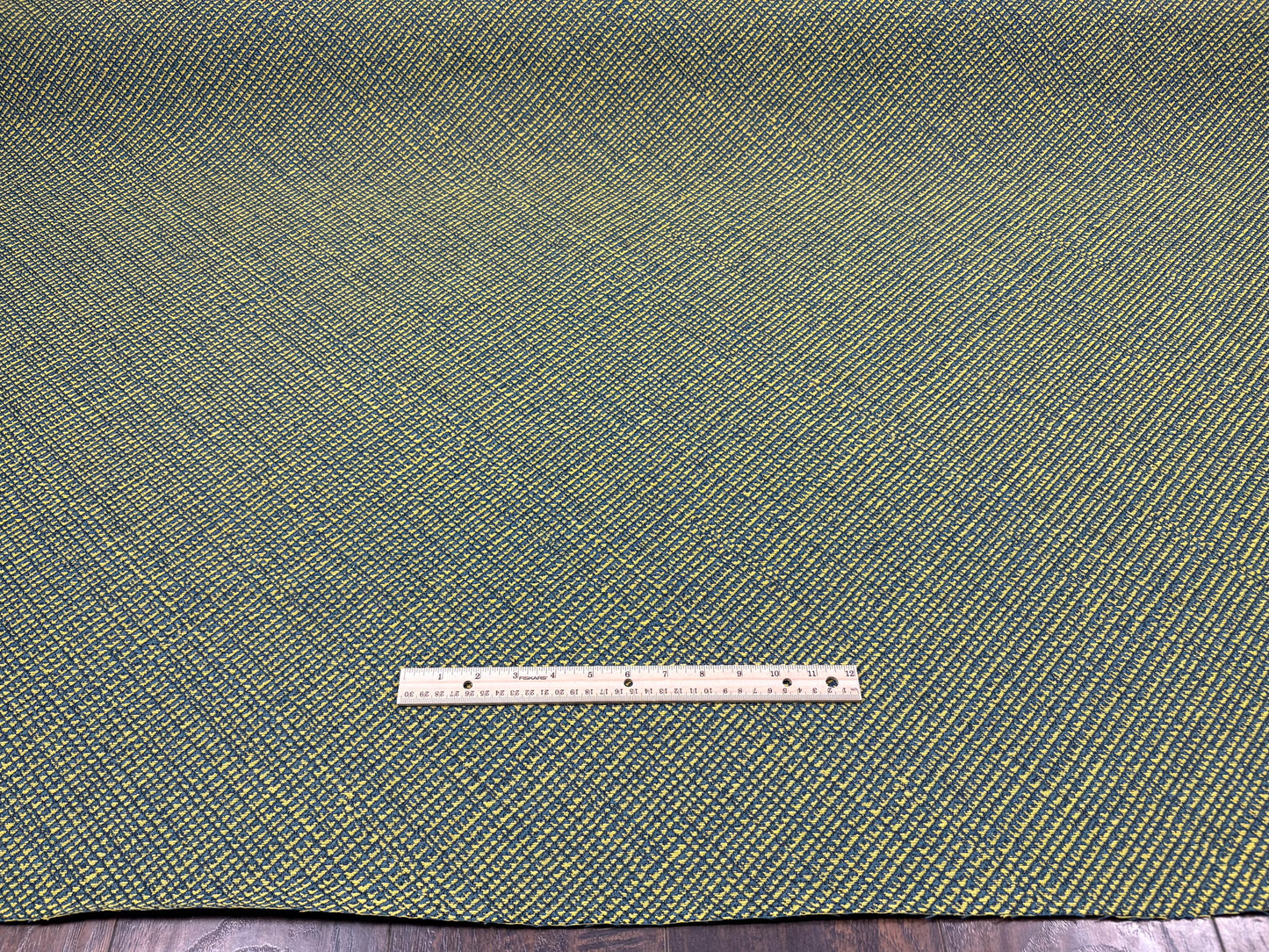Yellow and Blue Woven Fabric, Woven Fabric, Premium Upholstery Fabric, Fabric for Upholstery, Crypton Coated Performance