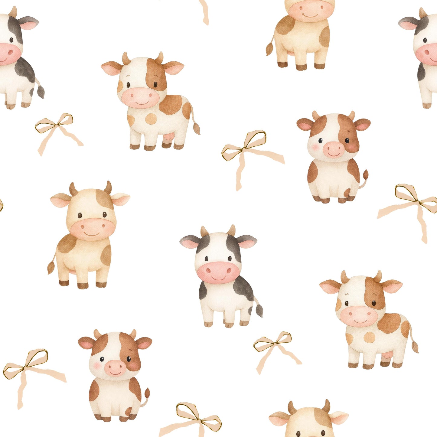 Little Coquette Cattle Fabric - Shop now at American Fabric Prints