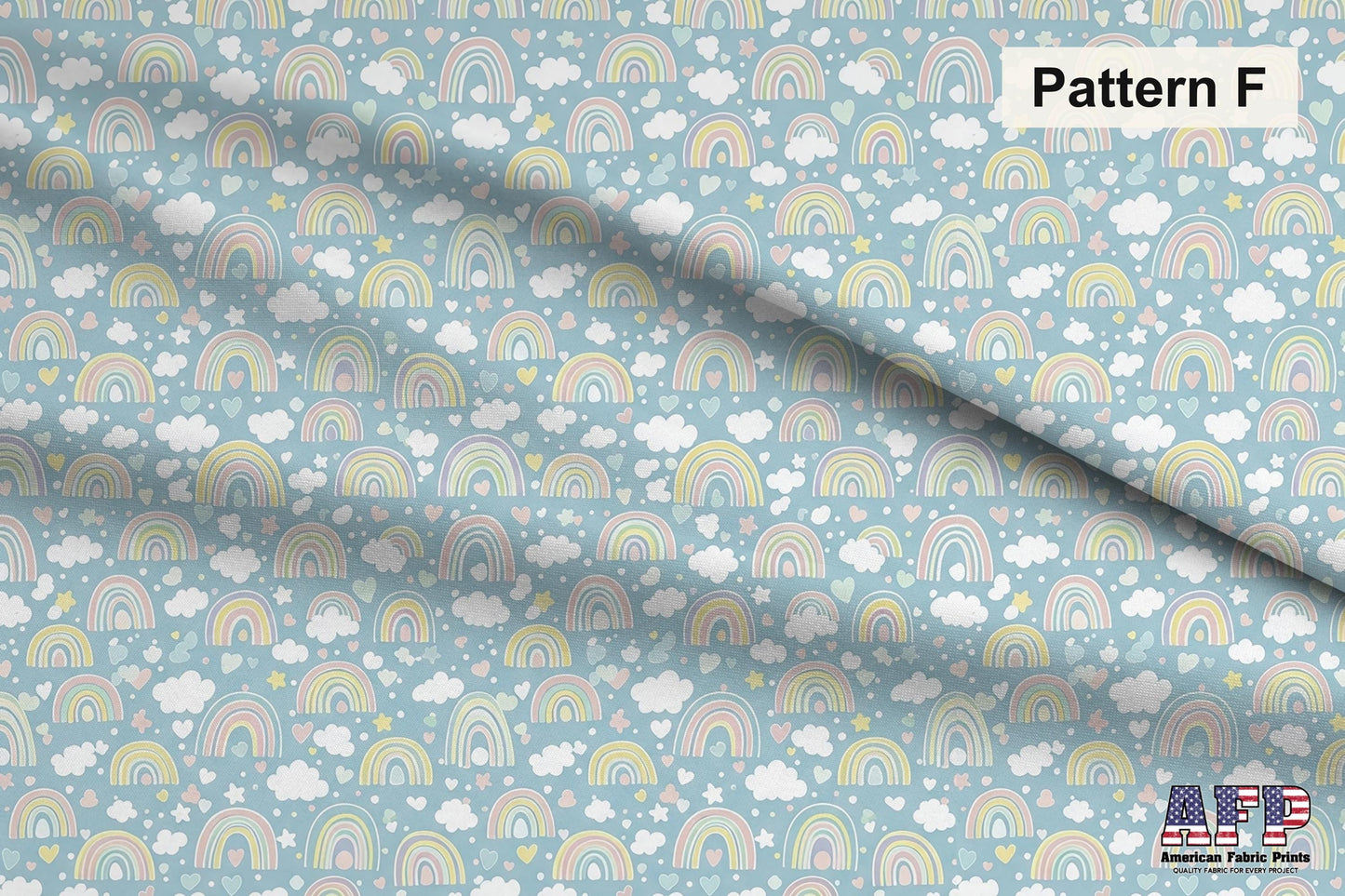 Blue Rainbows Fabric Bundle Set - Shop now at American Fabric Prints