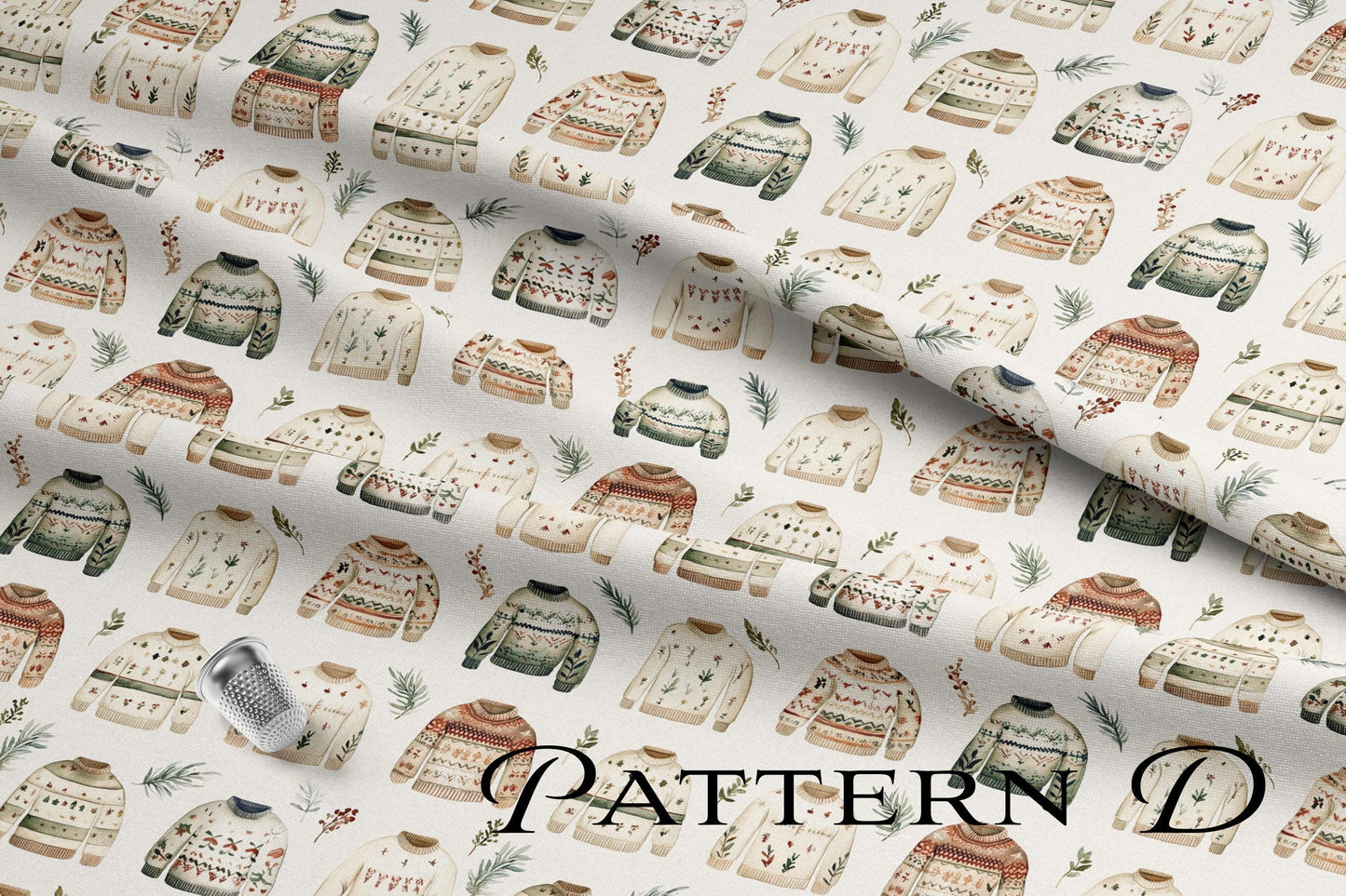 BOHO Christmas Quilting Fabric Set, Christmas Quilt Fabric, USA Made, Premium Cotton Christmas Quilting Fabric, American Fabric Prints