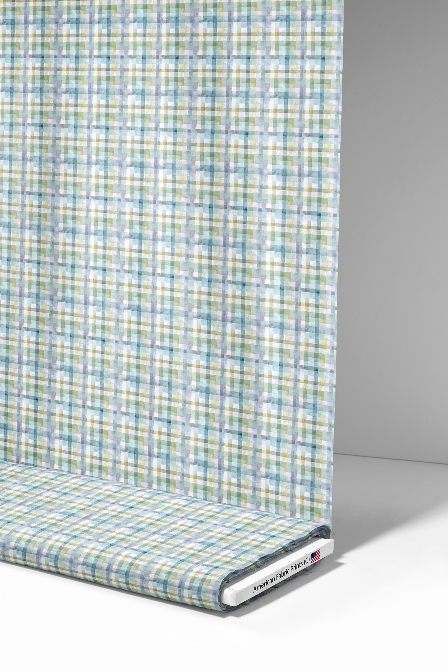 Watercolor Plaid Fabric - Shop now at American Fabric Prints