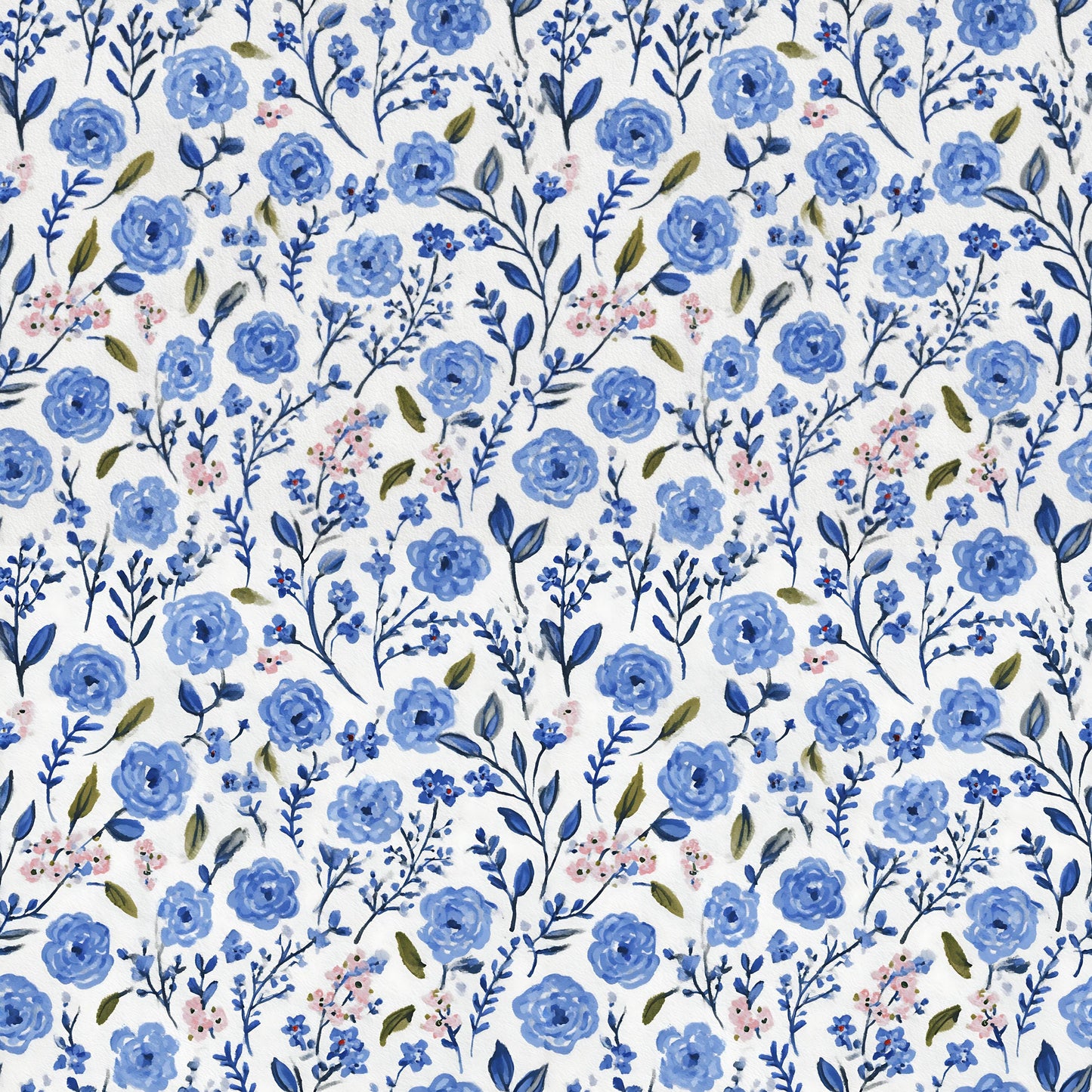 Blue and Pink Grandmacore Fabric - Shop now at American Fabric Prints