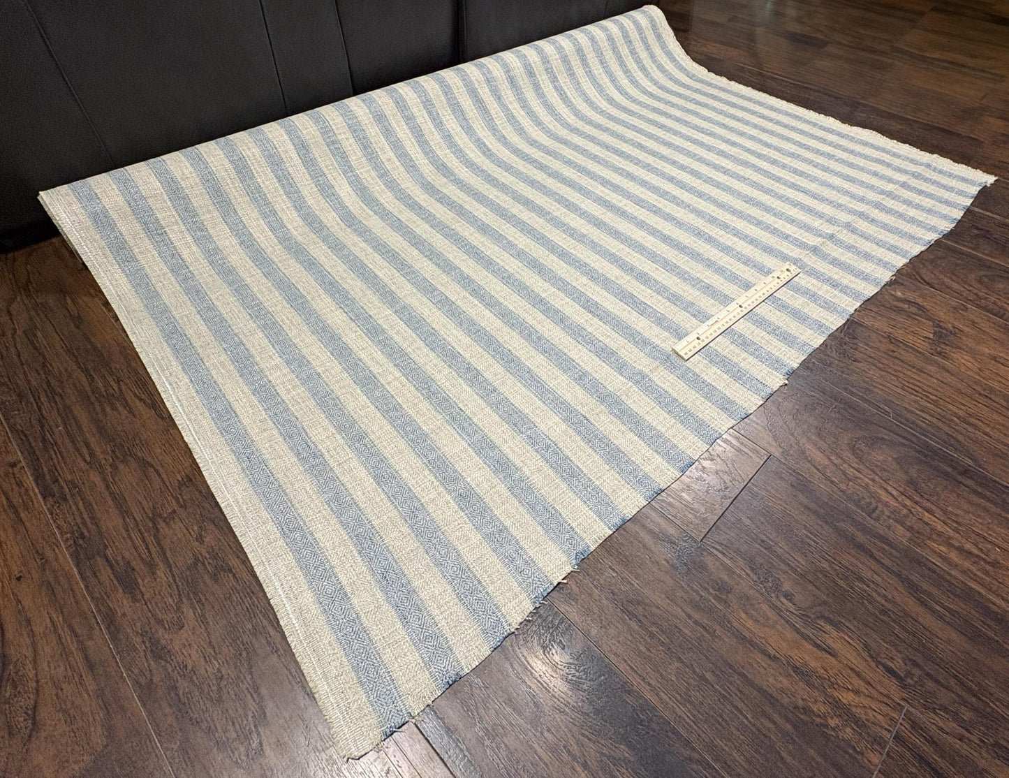 Striped Woven Jacquard Fabric with Geometric Pattern, Premium Upholstery, Fabric for Upholstery, Performance Fabric with Stain Resistance
