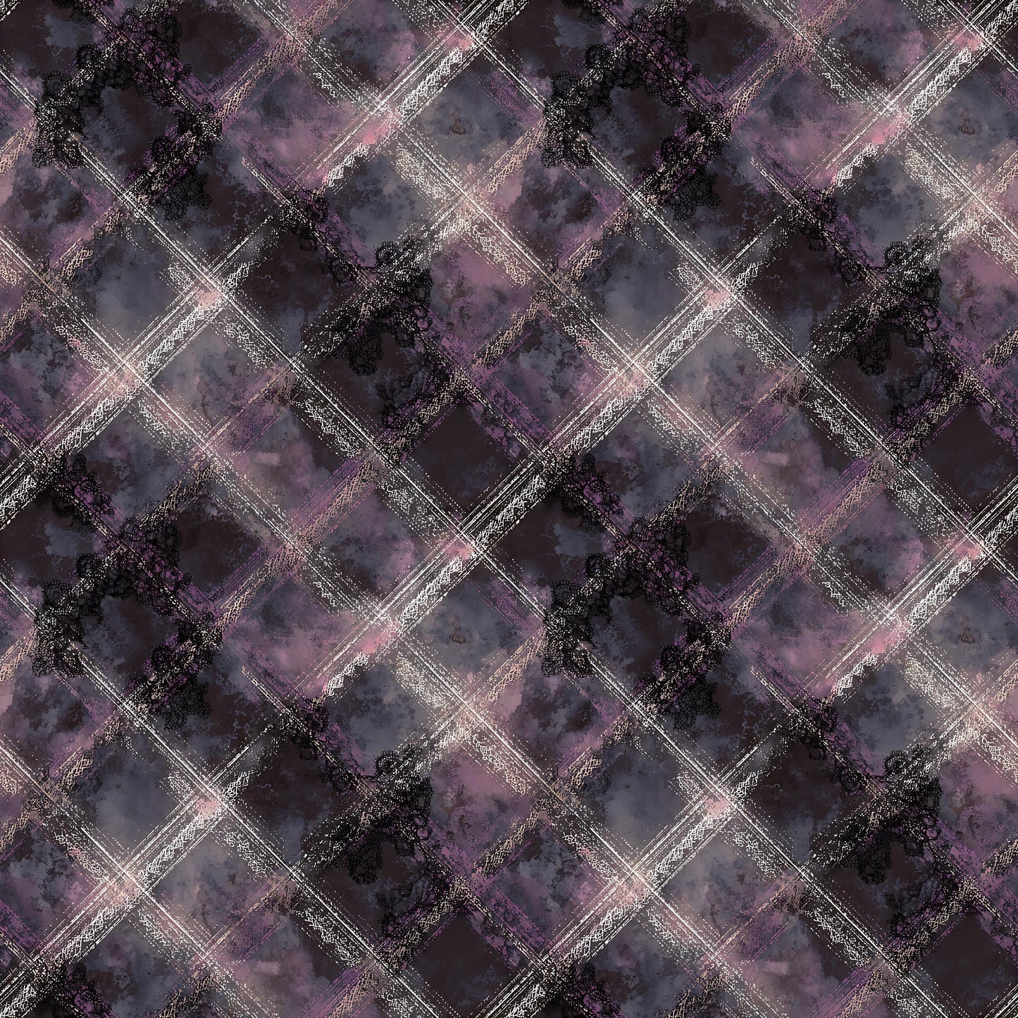 Victorian Goth Plaid Fabric - Shop now at American Fabric Prints