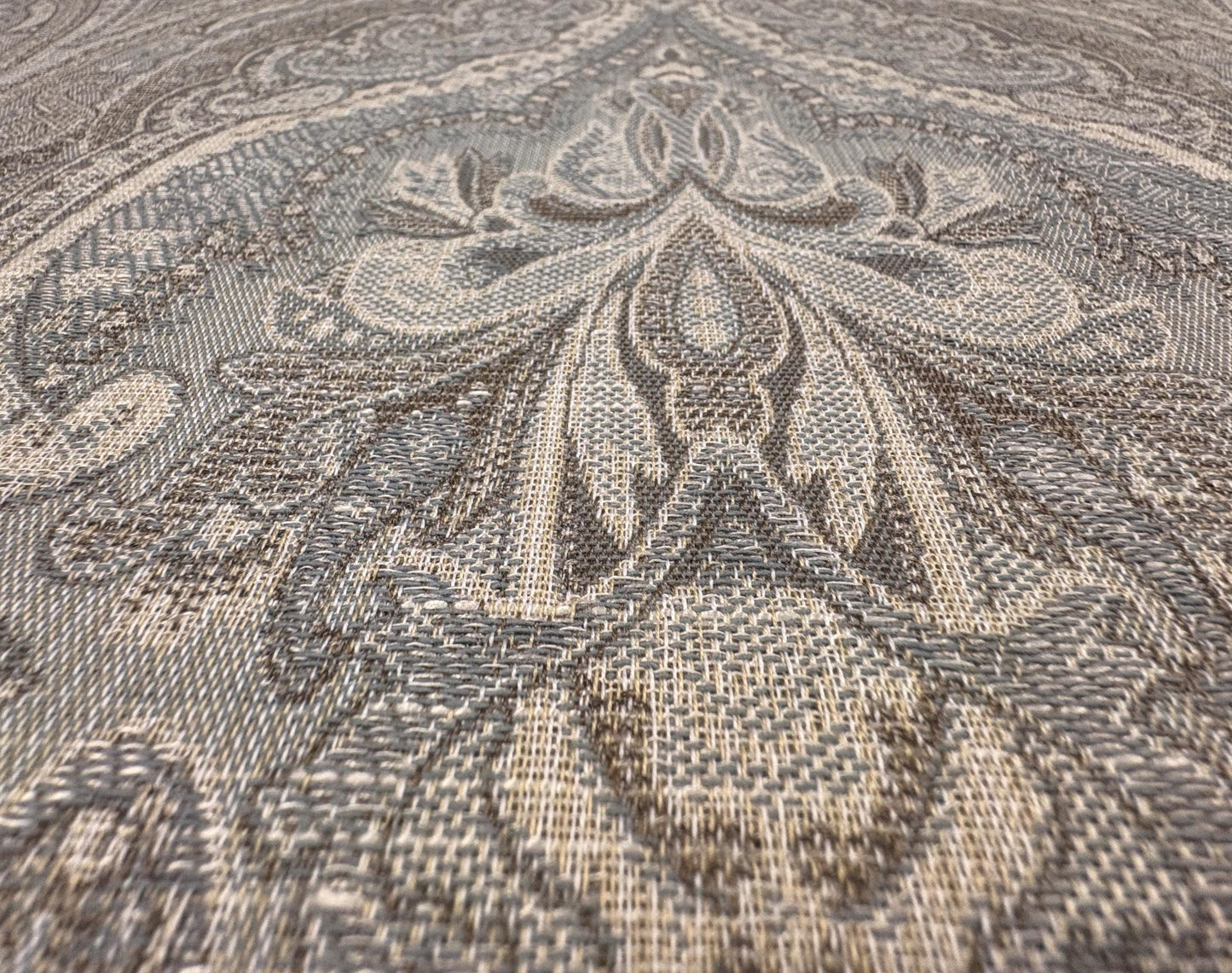 Beautiful Jacquard Paisley Medallion Damask Woven Fabric. Shop now at American Fabric Prints.