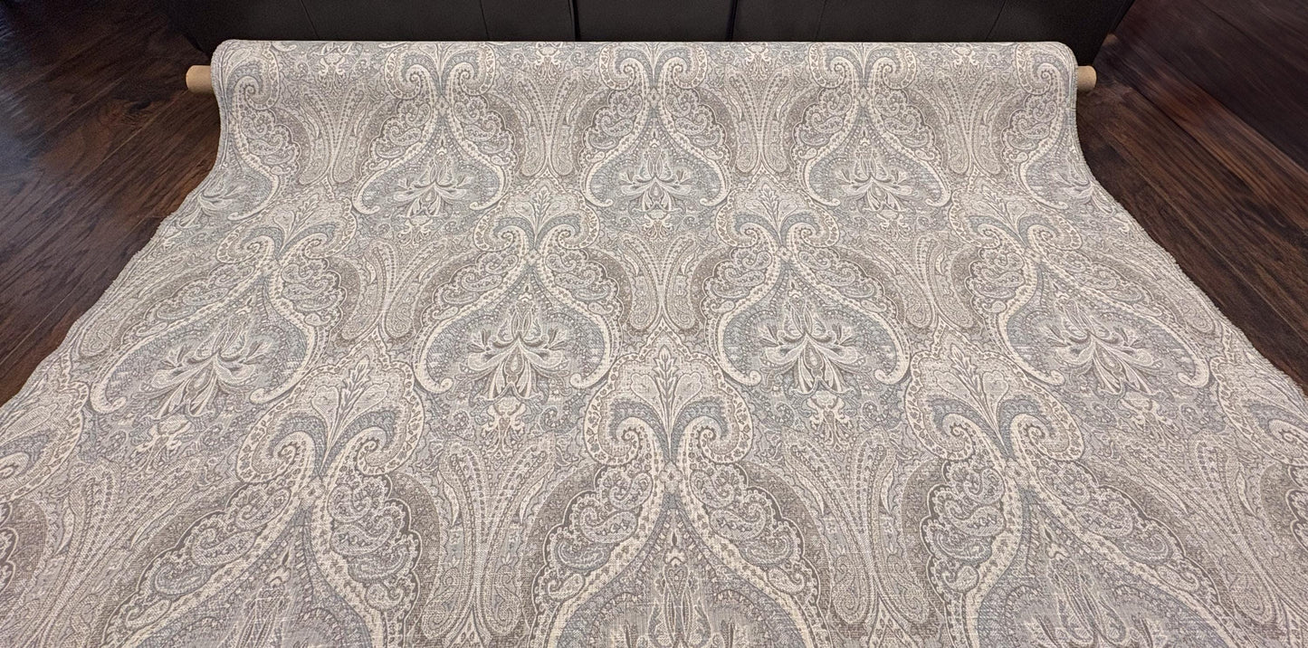 Beautiful Jacquard Paisley Medallion Damask Woven Fabric. Shop now at American Fabric Prints.