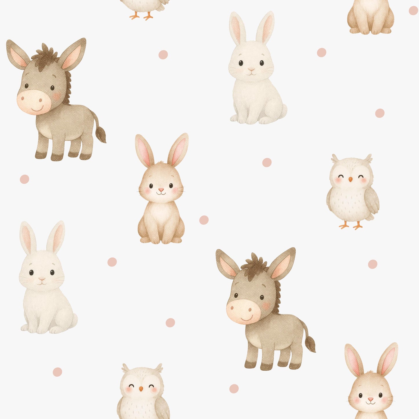 Little Farm Animals Fabric - Shop now at American Fabric Prints