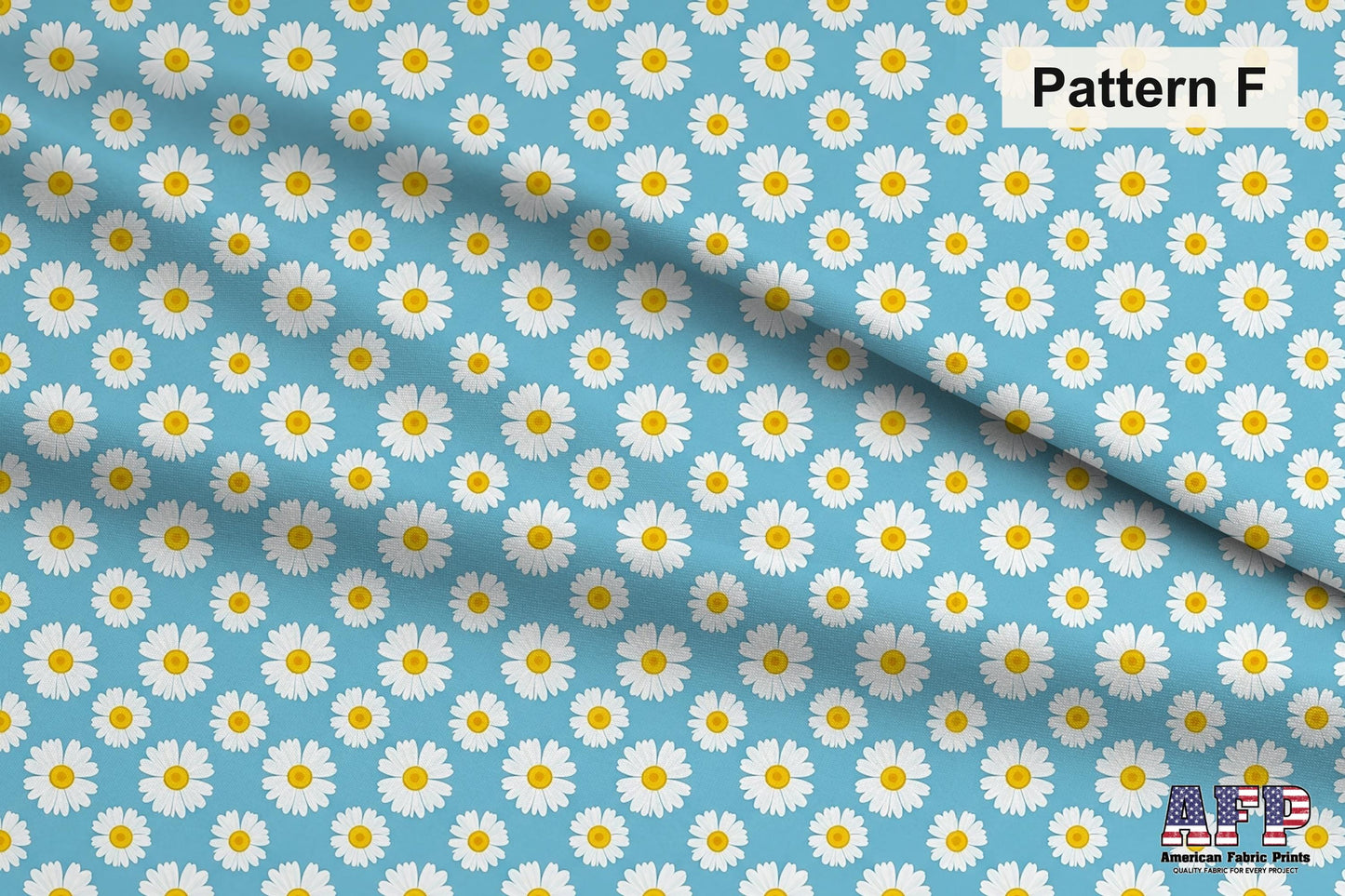 Blue and Orange Daisies Fabric Bundle Set - Shop now at American Fabric Prints