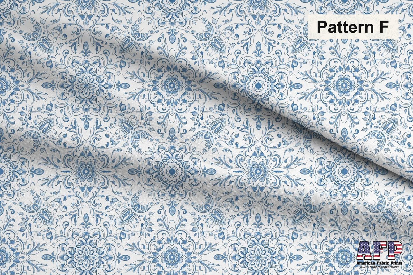 Blue Chinoiserie Toile De Jouy Fabric Bundle Set - Shop now at American Fabric Prints