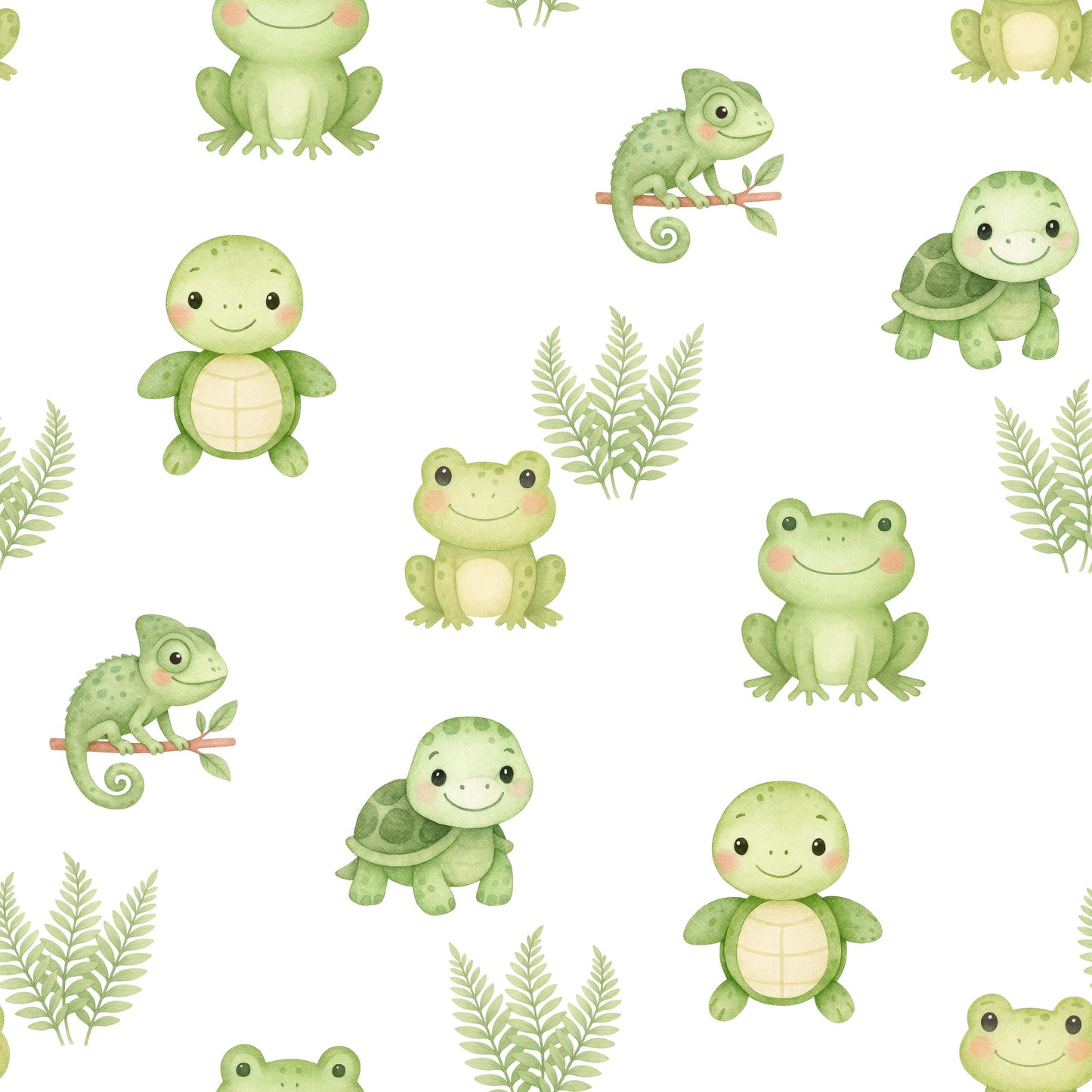 Tiny Reptiles Fabric - Shop now at American Fabric Prints