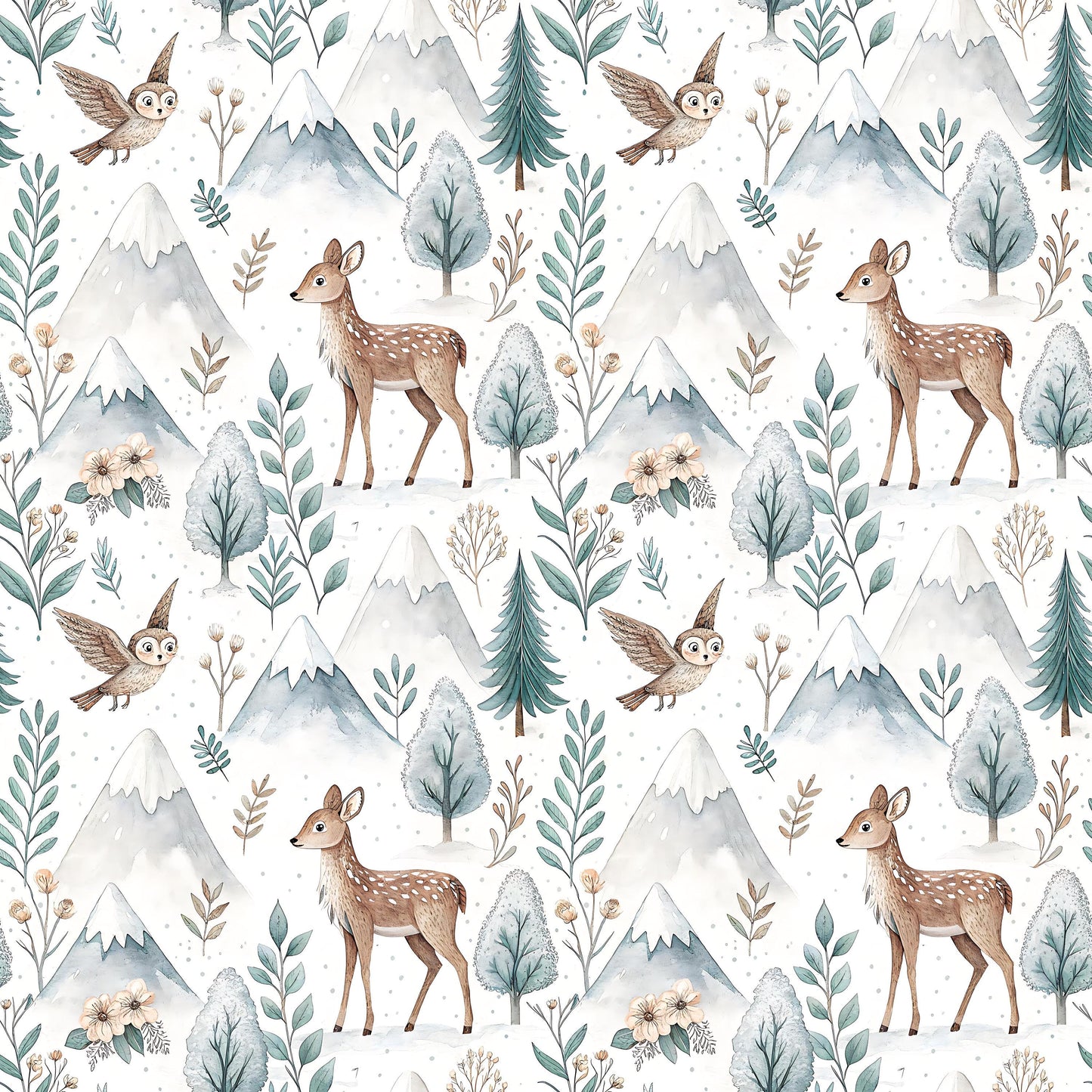 Cool Forest Fabric - Shop now at American Fabric Prints