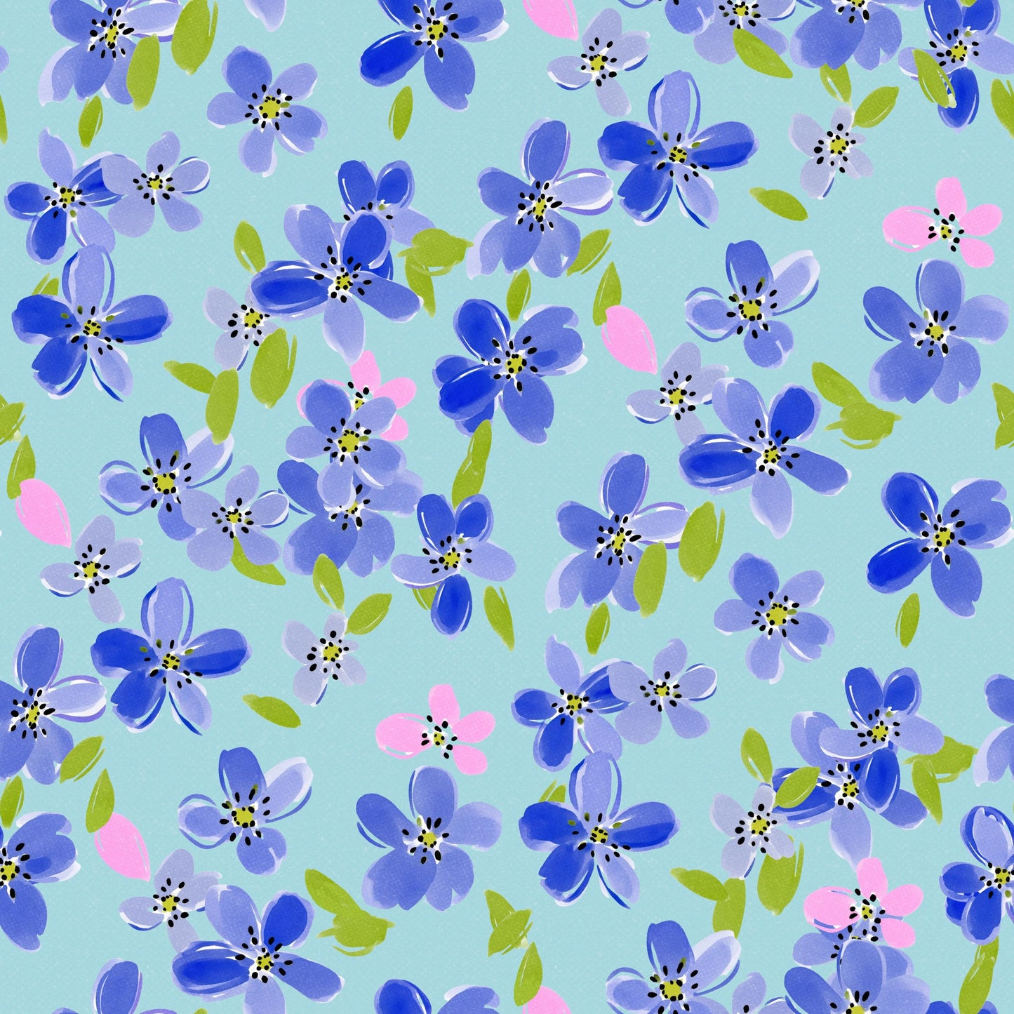 Fields of Blue Fabric - Shop now at American Fabric Prints
