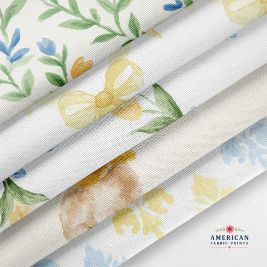 Yellow Bunny 2 Fabric Bundle Set - Shop now at American Fabric Prints