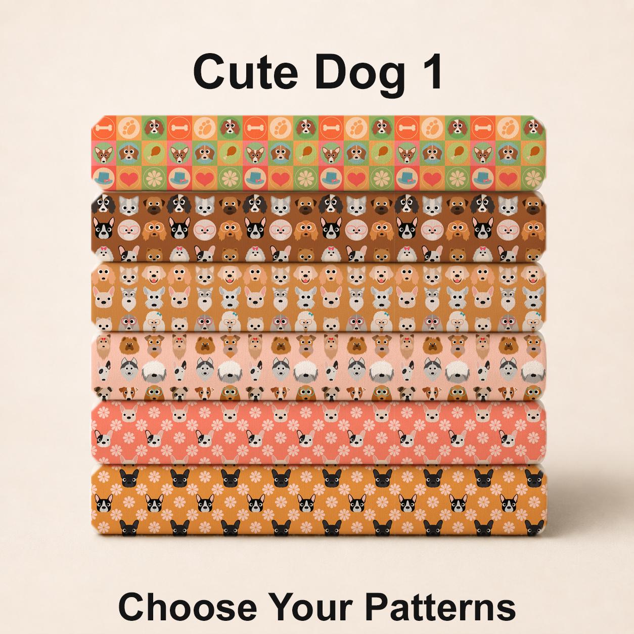 Cute Dog 1 Fabric Set. Shop now at American Fabric Prints.