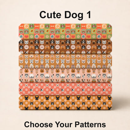 Cute Dog 1 Fabric Set. Shop now at American Fabric Prints.