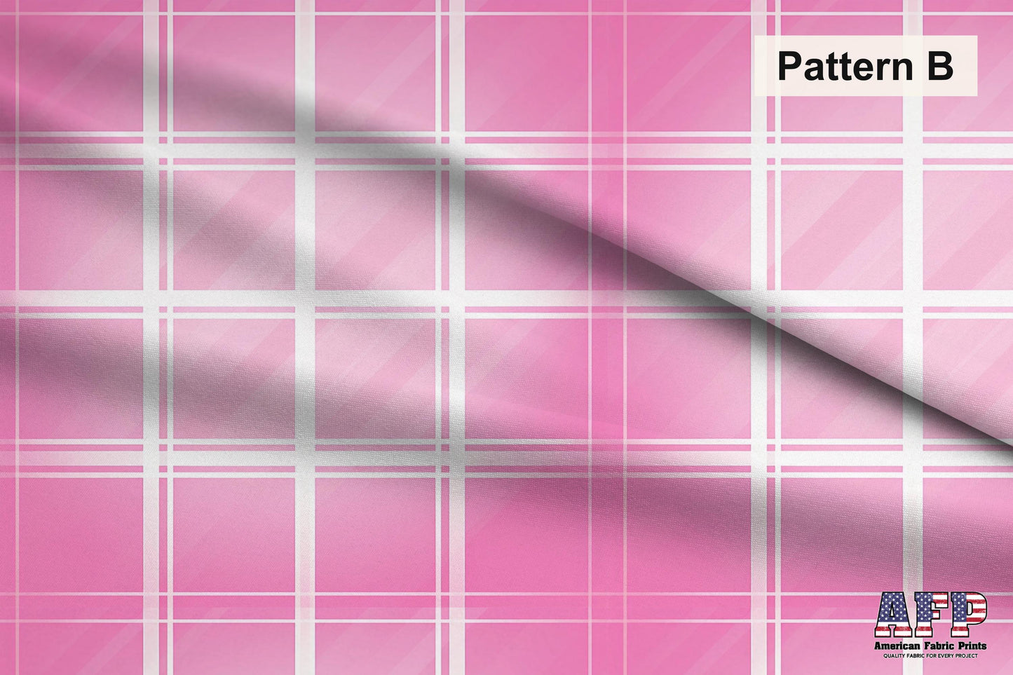 Pink Plaid 2 Fabric Bundle Set - Shop now at American Fabric Prints