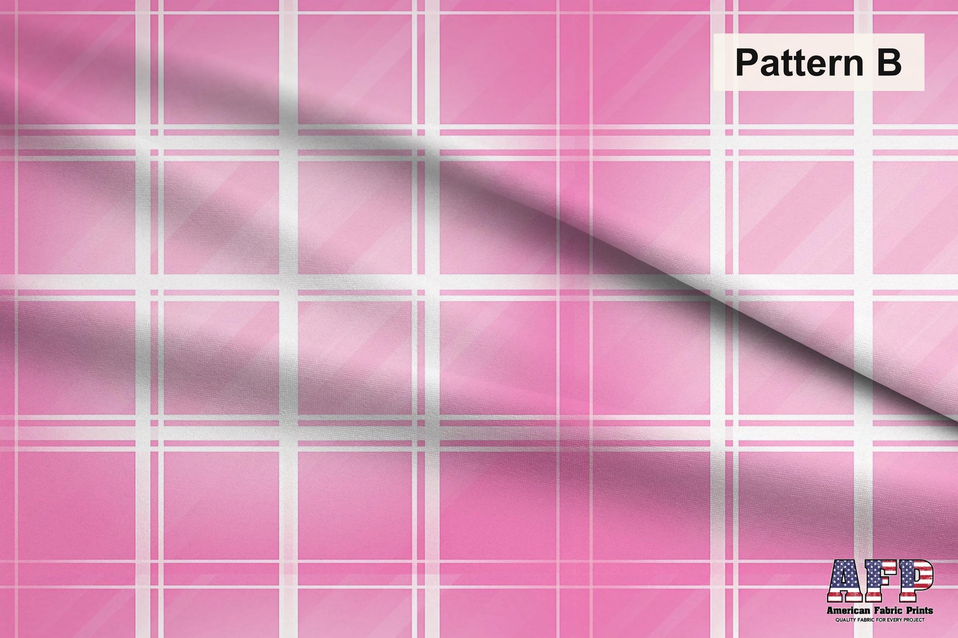 Pink Plaid 2 Fabric Bundle Set - Shop now at American Fabric Prints