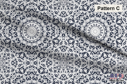 Patterned Arabesque Tiles 4 Fabric Bundle Set - Shop now at American Fabric Prints