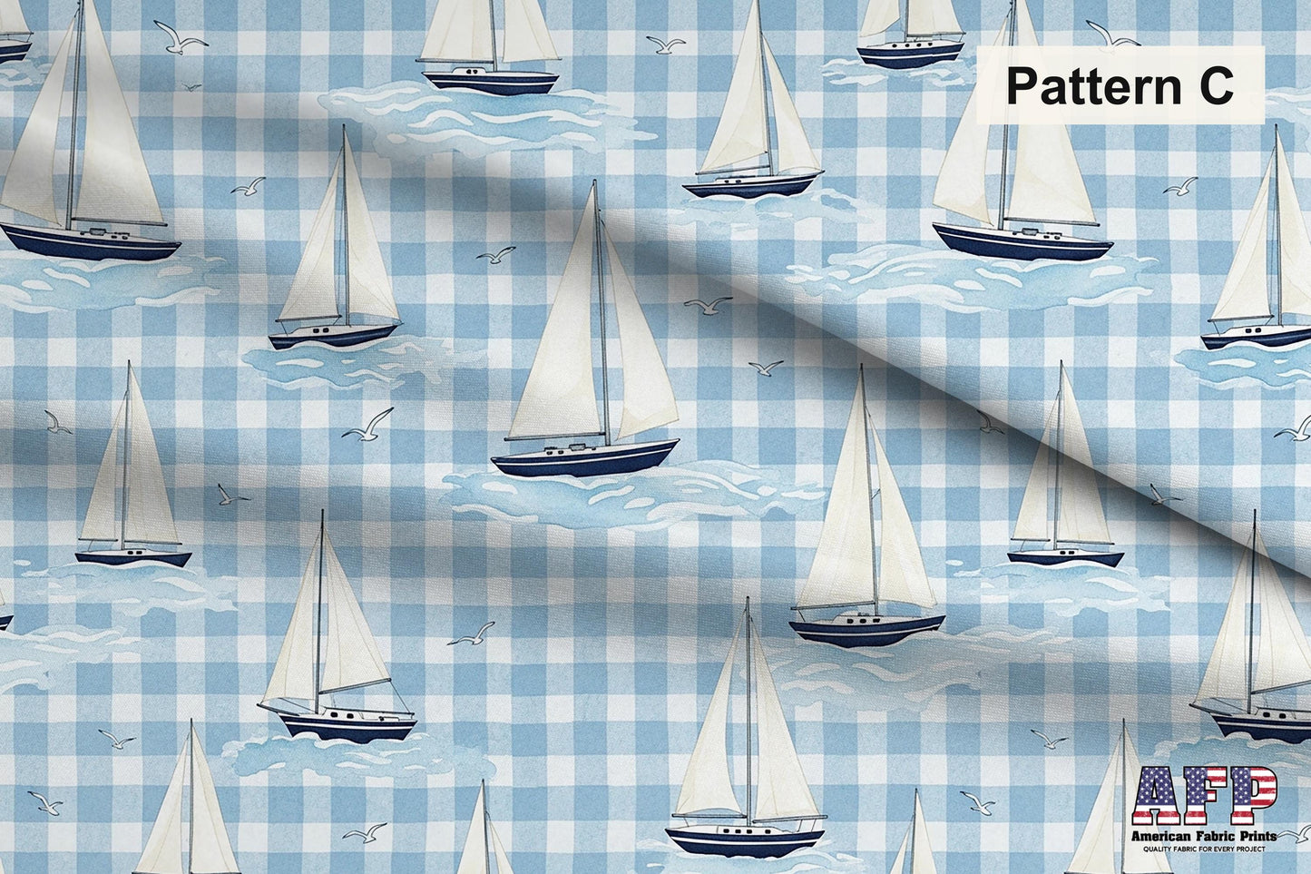 Blue Sailboat Fabric Bundle Set - Shop now at American Fabric Prints