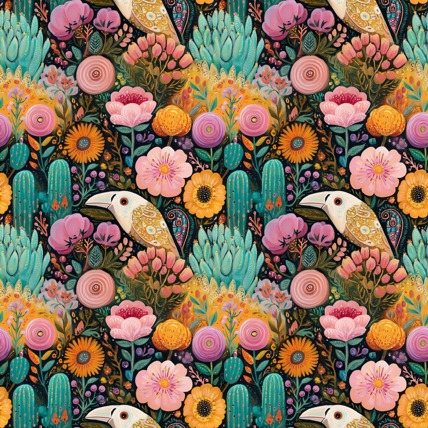 Cowgirl Desert Fabric - Shop now at American Fabric Prints