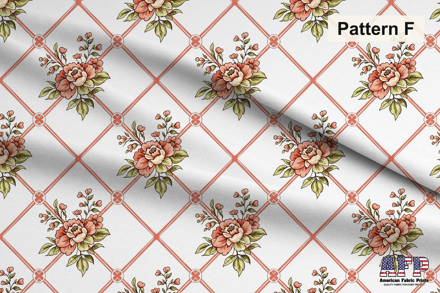 Coral Floral Fabric Bundle Set - Shop now at American Fabric Prints
