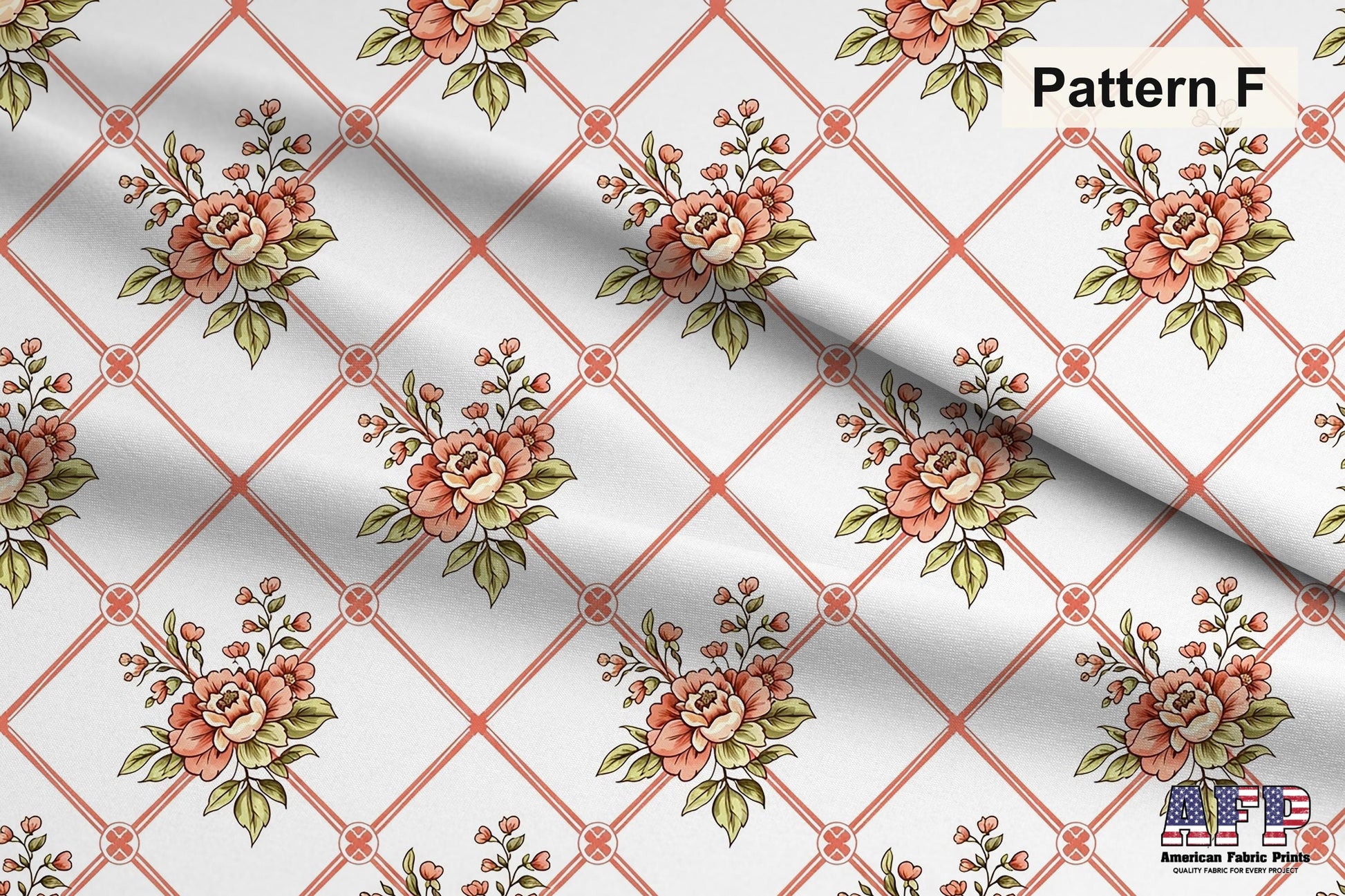 Coral Floral Fabric Bundle Set - Shop now at American Fabric Prints