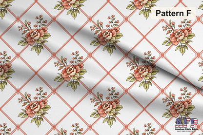 Coral Floral Fabric Bundle Set - Shop now at American Fabric Prints