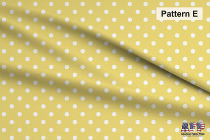 Pastel Polka Dots Set 1. Choose Your Patterns or Select the All! Pattern E Shown. Shop now at American Fabric Prints.