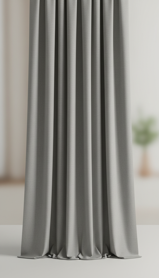 Dove Grey Performance Drapery Fabric