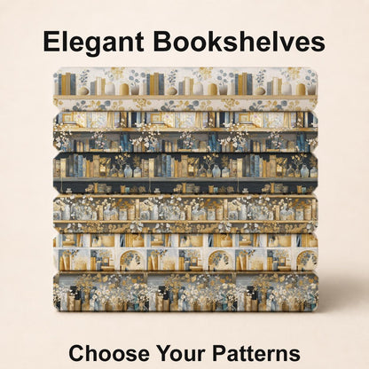 Elegant Bookshelves Fabric Bundle Set - Shop now at American Fabric Prints