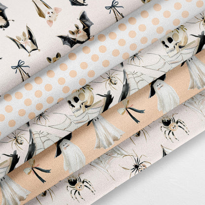Whimsical Halloween Quilt Fabric | Halloween Fabric | Costume Fabric | Cotton Quilt | Cotton Baby Fabric | by American Fabric Prints | Skull