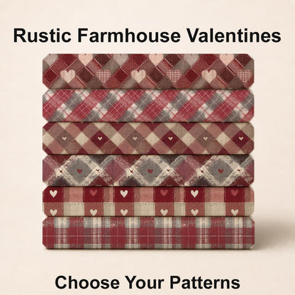 Rustic Farmhouse Valentines Fabric Bundle Set - Shop now at American Fabric Prints