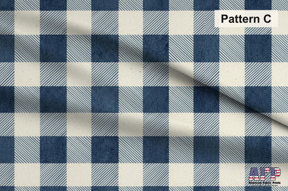 Blue and Beige Plaid Fabric Bundle Set - Shop now at American Fabric Prints