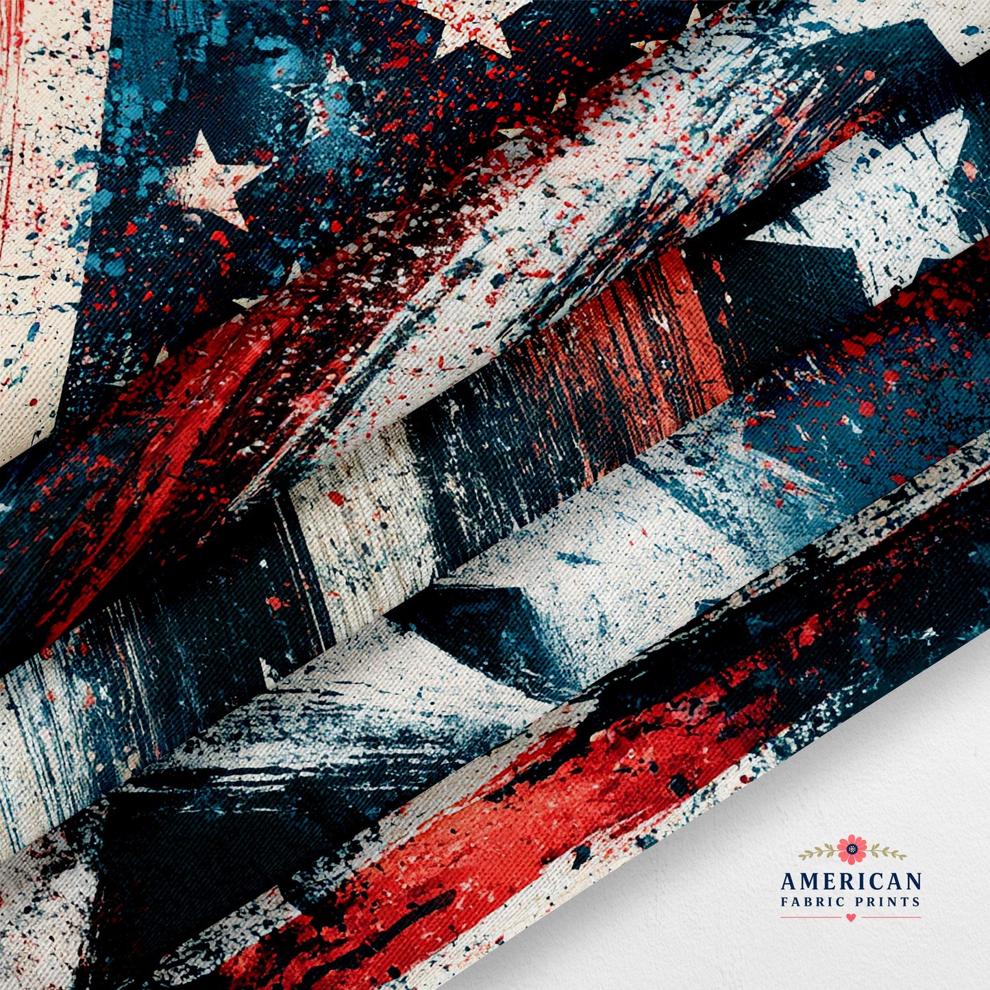 USA Grunge Fabric Bundle Set - Shop now at American Fabric Prints