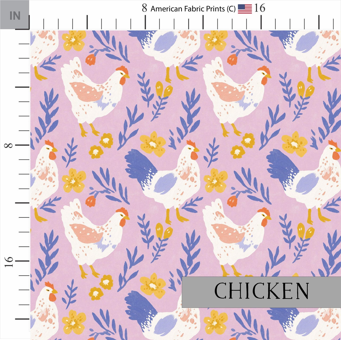 Floral Quilt Patterns | Chicken Quilting | Pink Florals | Farmhouse Patterns | Chic Fabric | Made in USA | American Fabric Prints