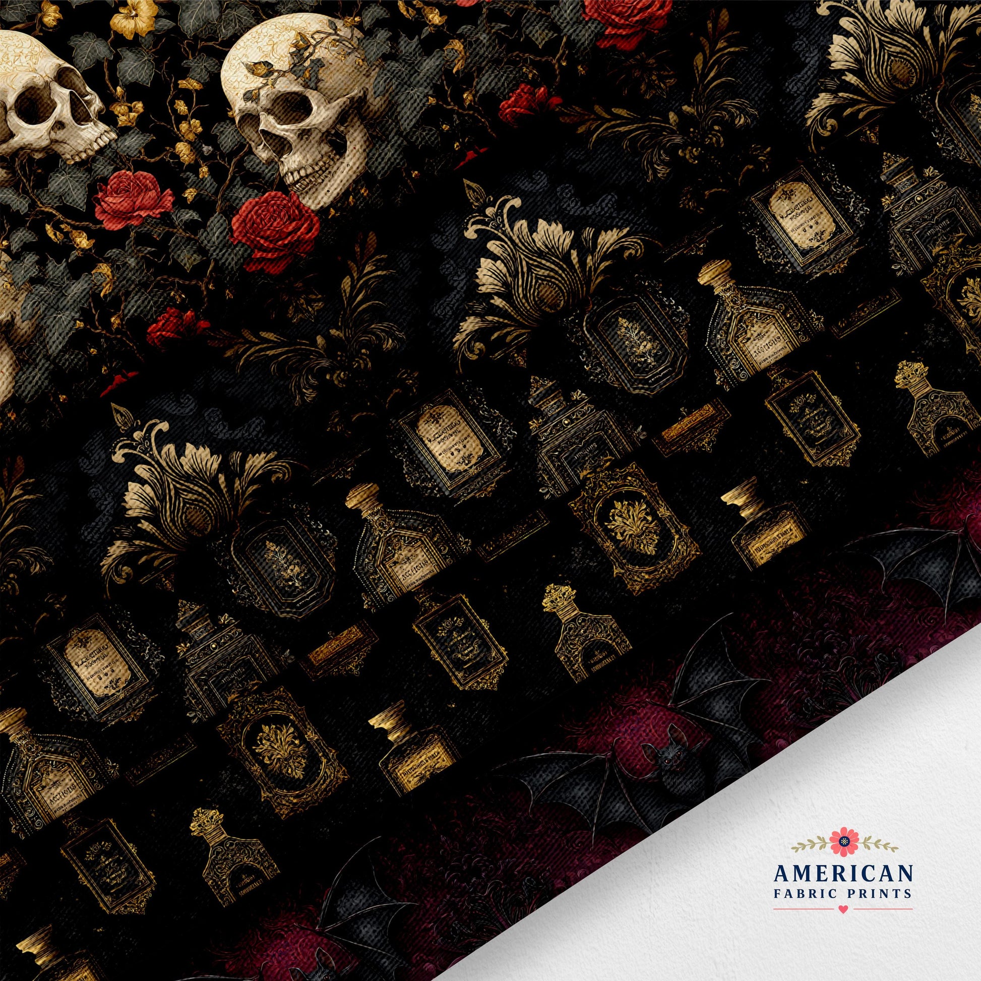Dark Victorian 2 Fabric Bundle Set - Shop now at American Fabric Prints