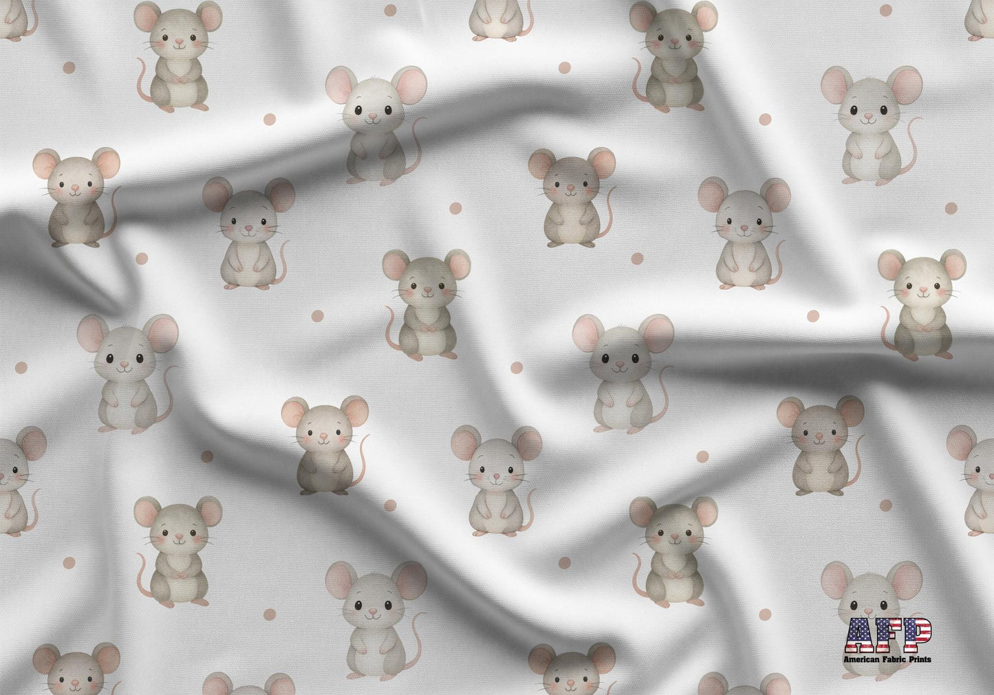 Mouse Friends Fabric - Shop now at American Fabric Prints