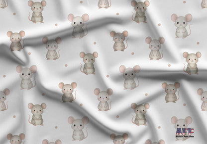 Mouse Friends Fabric - Shop now at American Fabric Prints