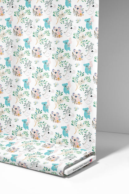 Colorful Koala Fabric - Shop now at American Fabric Prints
