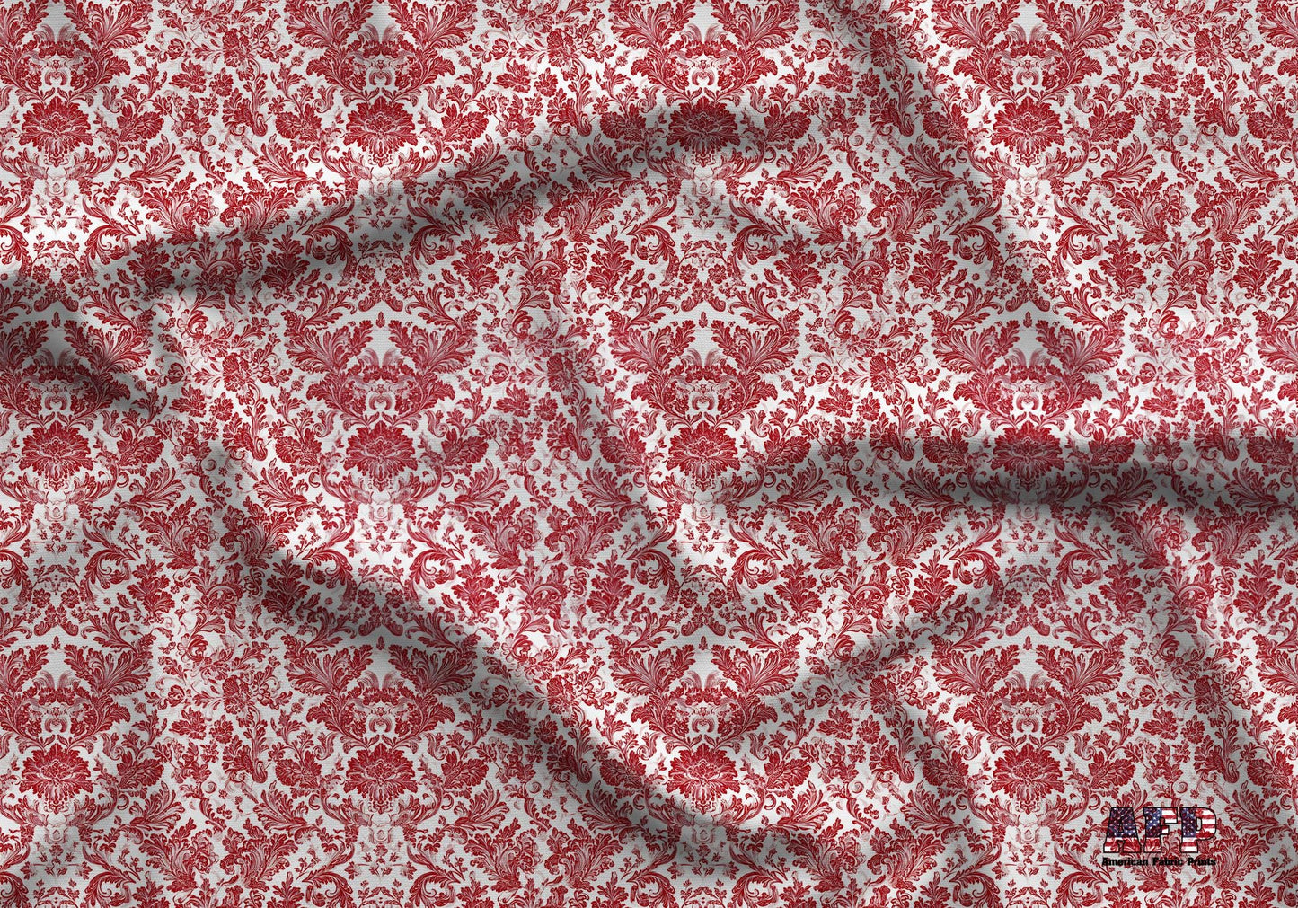 Red French Country Fabric - Shop now at American Fabric Prints